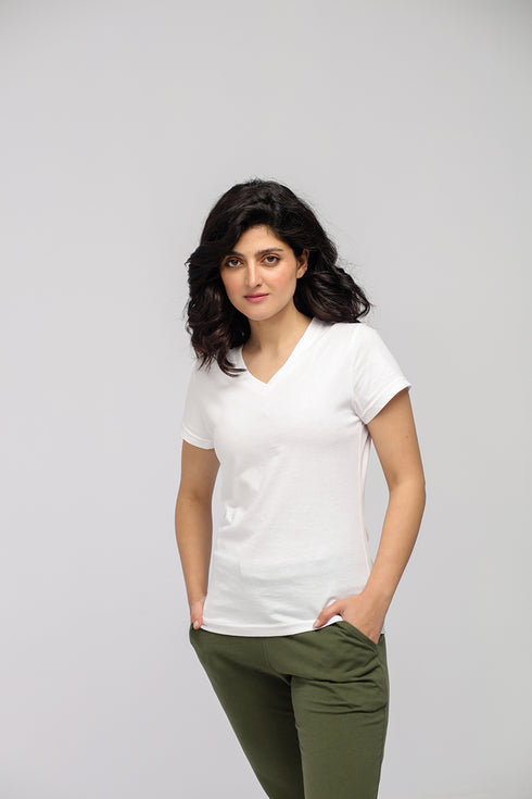 Women's Basic V-Neck Tee